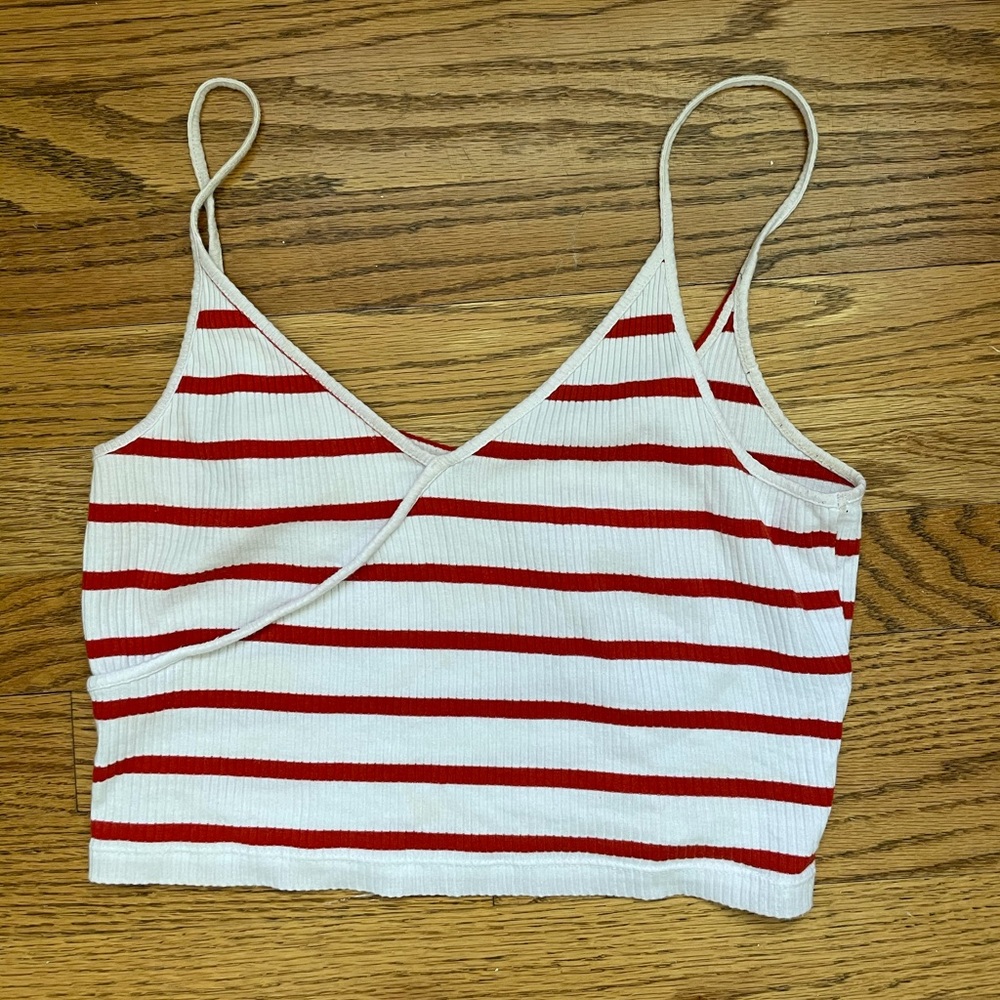 Striped Cropped Tank - Picture 3 of 4